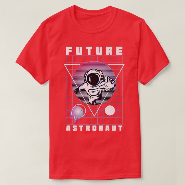Future Astronaut Space Man On The Moon For Men Wom T-Shirt (Design Front)