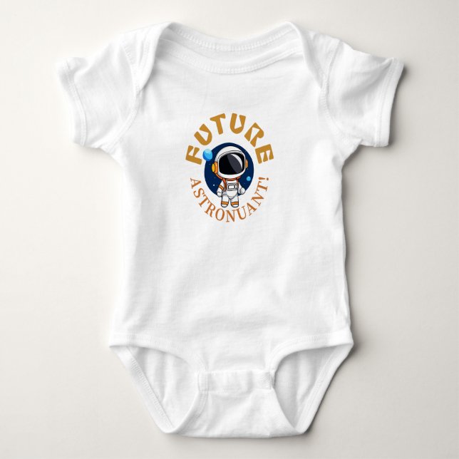 Future astronuant baby bodysuit (Front)
