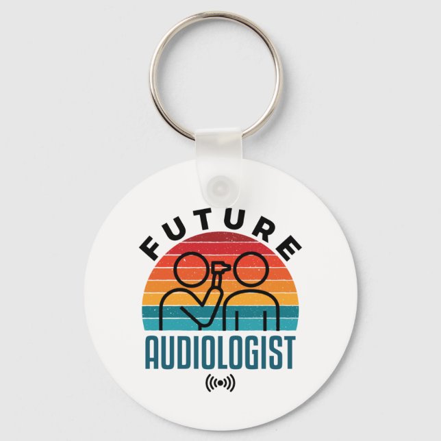 Future Audiologist Audiology Student Key Ring (Front)