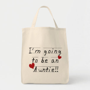 Future Auntie Kid Print Tshirts and Gifts Tote Bag