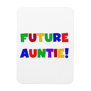 Future Auntie Primary Colours T-shirts and Gifts Magnet