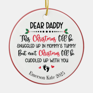 Future Baby's Dad Christmas   Ceramic Tree Decoration