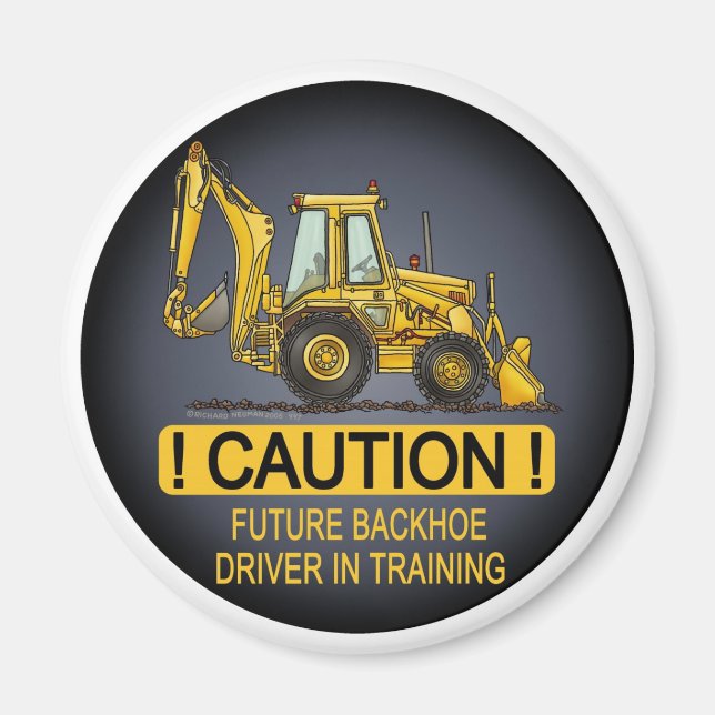 Future Backhoe Driver Magnet (Front)