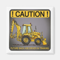 Future Backhoe Driver Magnet