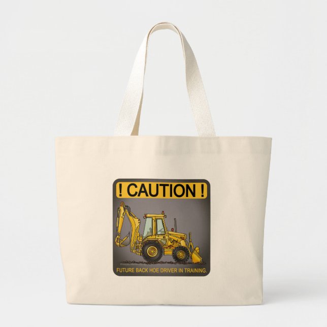 Future Backhoe Driver Tote Bag (Front)