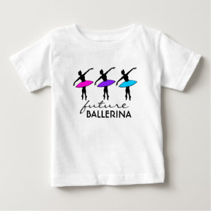 FUTURE BALLERINA Neon Tutu Ballet Dance Dancer Baby T-Shirt