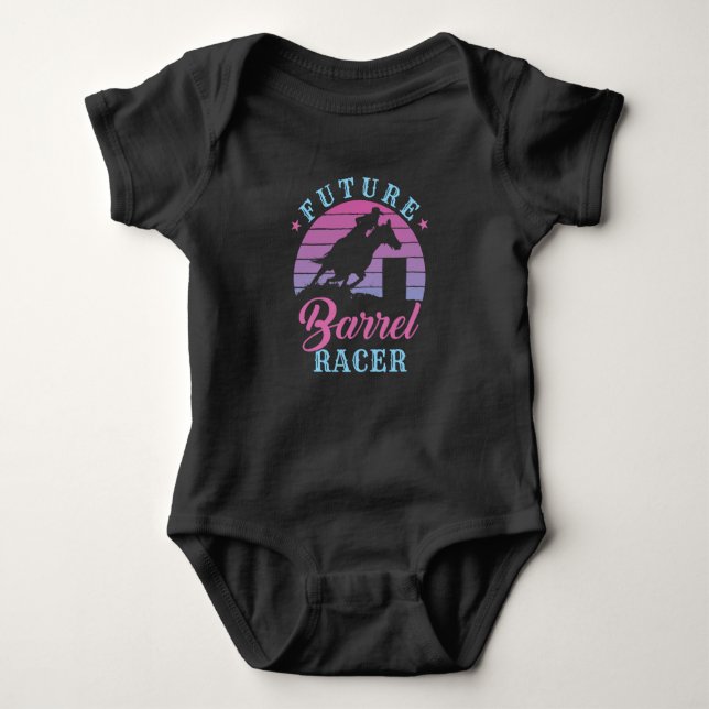Future Barrel Racer Baby Bodysuit (Front)
