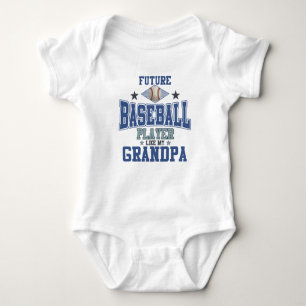 Future Baseball Player Like My Grandpa Baby Bodysuit