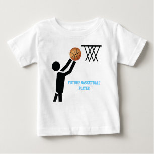 Future basketball player with ball custom baby T-Shirt