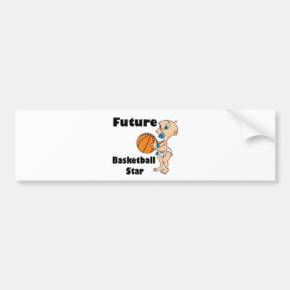 future basketball star baby boy bumper sticker