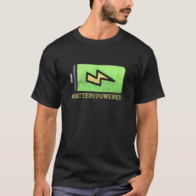 Future Battery Powered Machinery Robotics T-Shirt (Front)