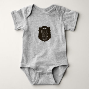 FUTURE BEARD MAN BESTSELLING HIPSTER BABY SHOWER BODYSUIT