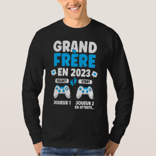 Future Big Brother Gamer Gift Announcement Pregnan T-Shirt