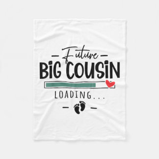 Future Big Cousin - 1st Baby Pregnancy Announcemen Fleece Blanket