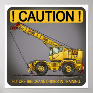 Future Big Crane Driver Poster Print