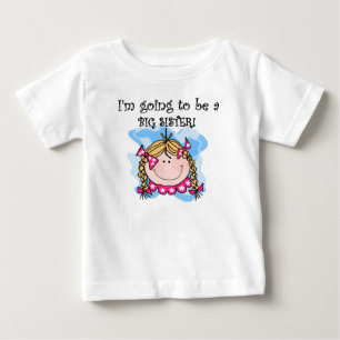 Future Big Sister Blonde Hair Baby T-Shirt