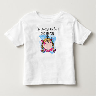 Future Big Sister Blonde Hair Toddler T-Shirt