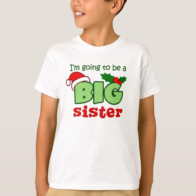 Future Big Sister Christmas T-Shirt (Front)