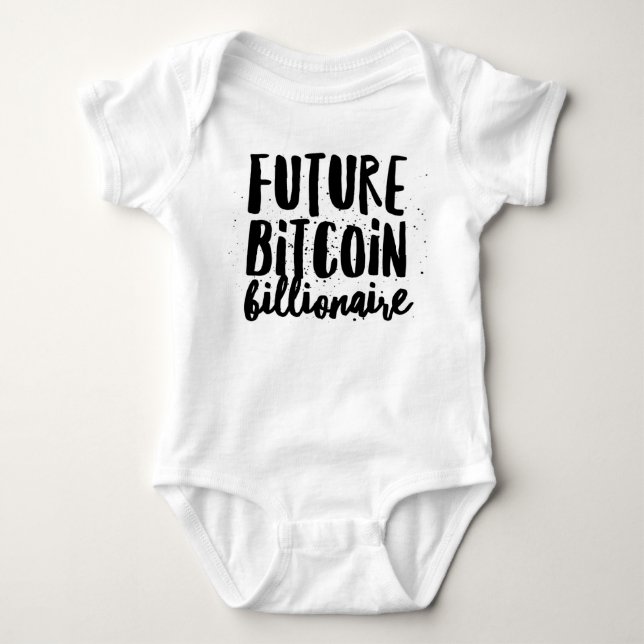 Future Bitcoin Billionaire Baby Bodysuit (Front)