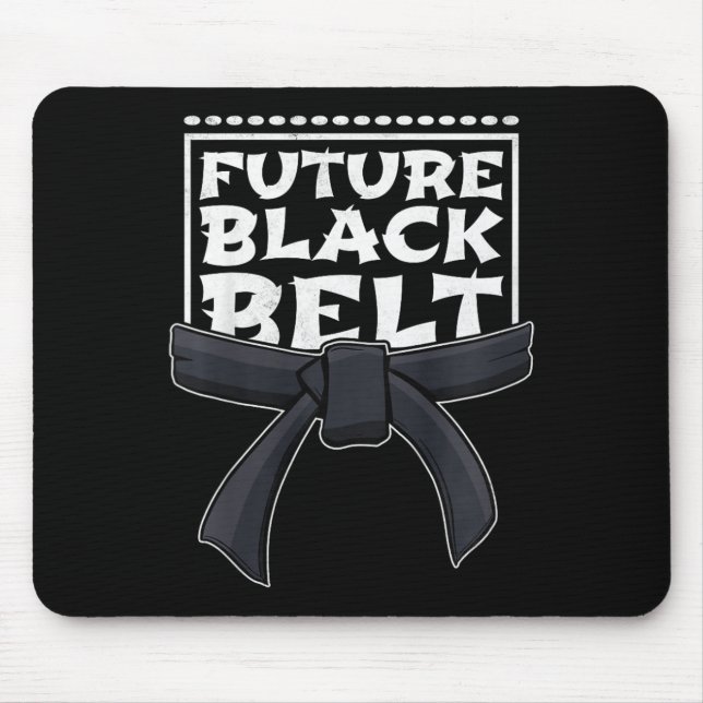 Future Black Belt  Mouse Pad (Front)