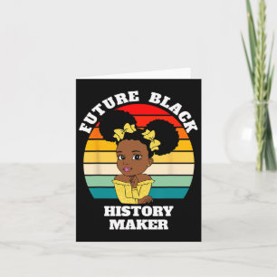 Future Black History Maker Juneteenth Hbcu Afro Gi Card