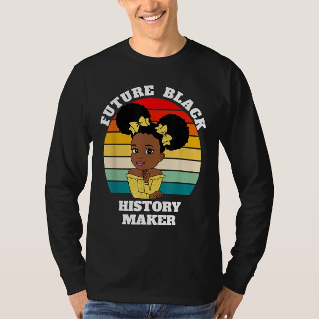 Future Black History Maker Juneteenth HBCU Afro Gi T-Shirt (Front)