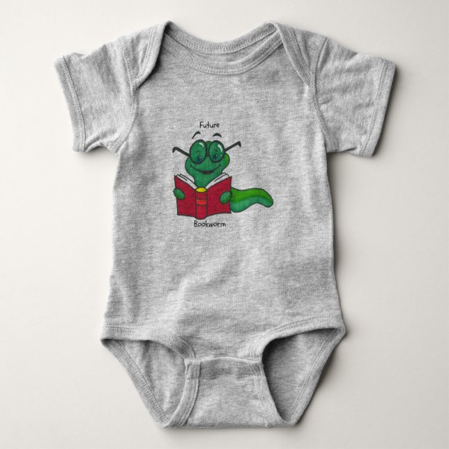 Future Bookworm Baby Bodysuit (Front)