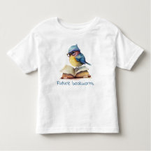 Future Bookworm Blue Bird Reading Baby 