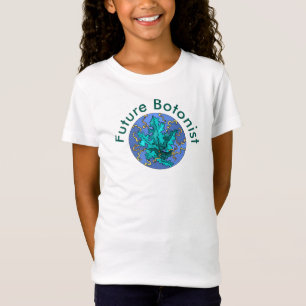 Future Botanist Teal plant T-Shirt