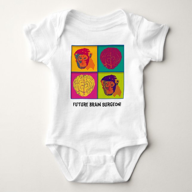Future brain surgeon! baby bodysuit (Front)