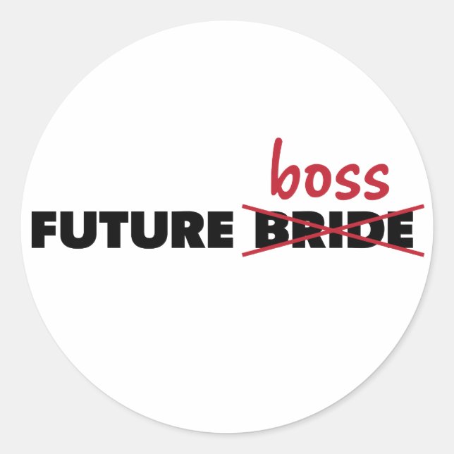 Future Bride/Boss Stickers (Front)