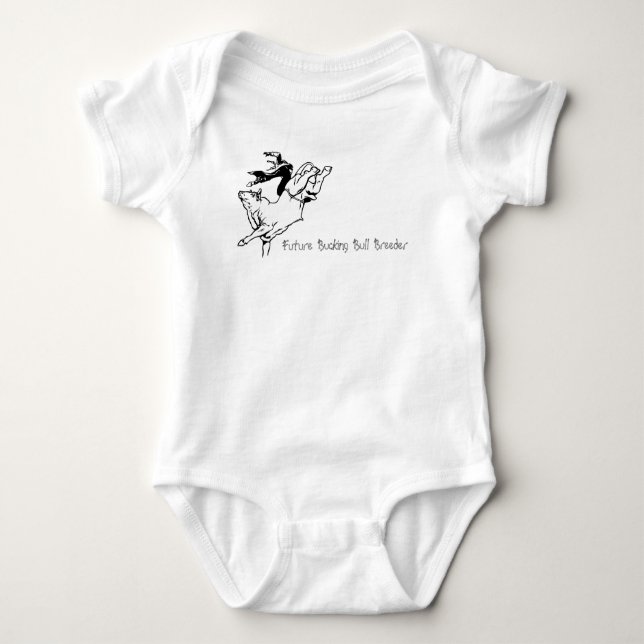 Future Bucking Bull Breeder Baby Bodysuit (Front)