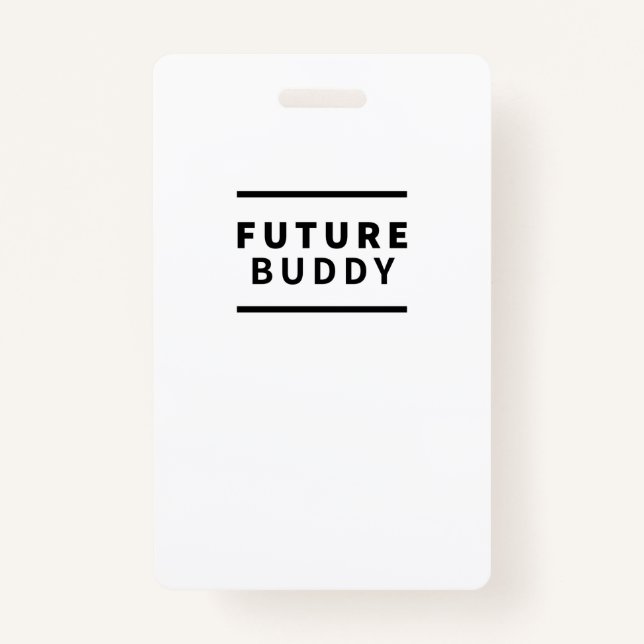 Future buddy ID badge (Front)