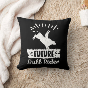 Future Bull Rider Bull Riding Rodeo Gifts Ideas Cushion