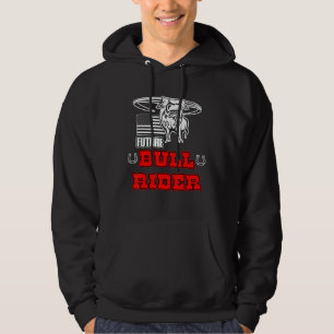 Future Bull Rider Rodeo Bull Riding Mechanical Hoodie