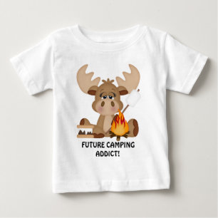 Future camping addict baby boy t-shirt
