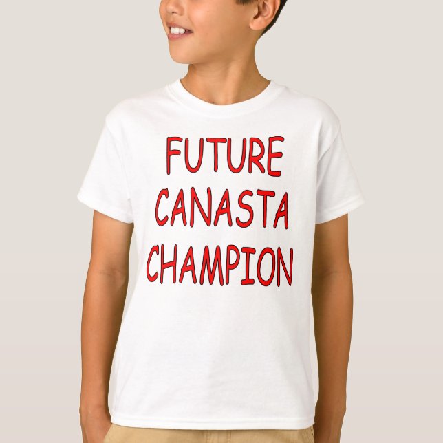 "Future Canasta Champion" Kids Shirt (Front)