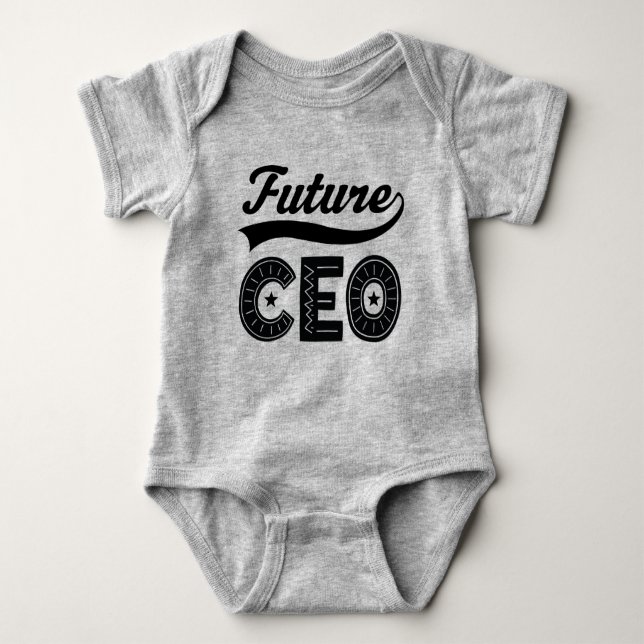 Future CEO Childs Job Gift Baby Bodysuit (Front)