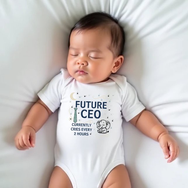 "Future CEO" Cute & Funny Baby Bodysuit  (Creator Uploaded)