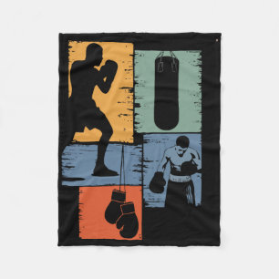 Future Champion Boxer Kids Boys Fun Graphic Design Fleece Blanket