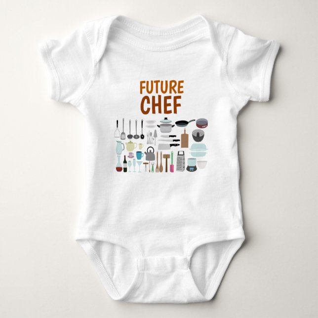 Future Chef Babysuit Baby Bodysuit (Front)