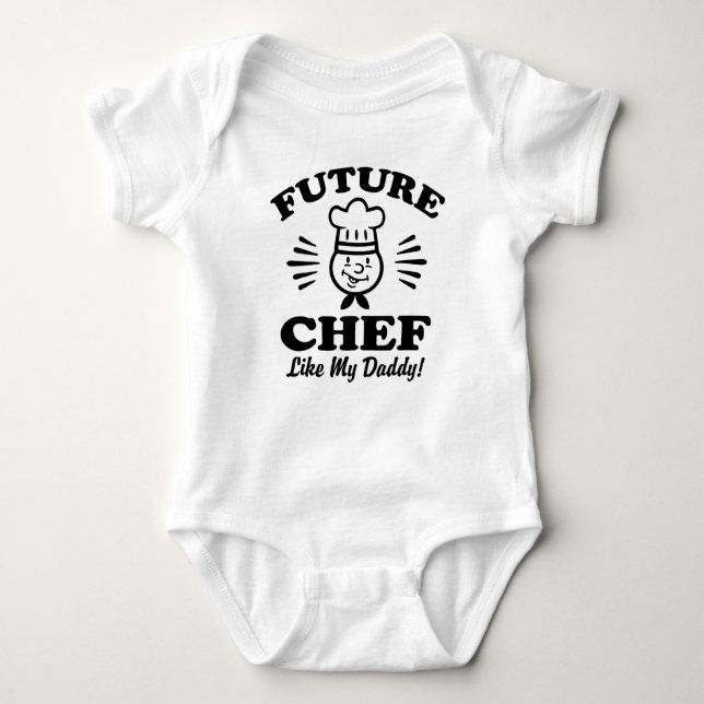 Future Chef Like My Daddy Baby Bodysuit (Front)
