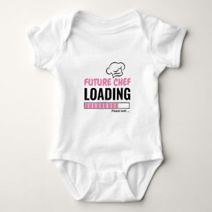 Future Chef Loading Cute Funny Personalised Unisex Baby Bodysuit