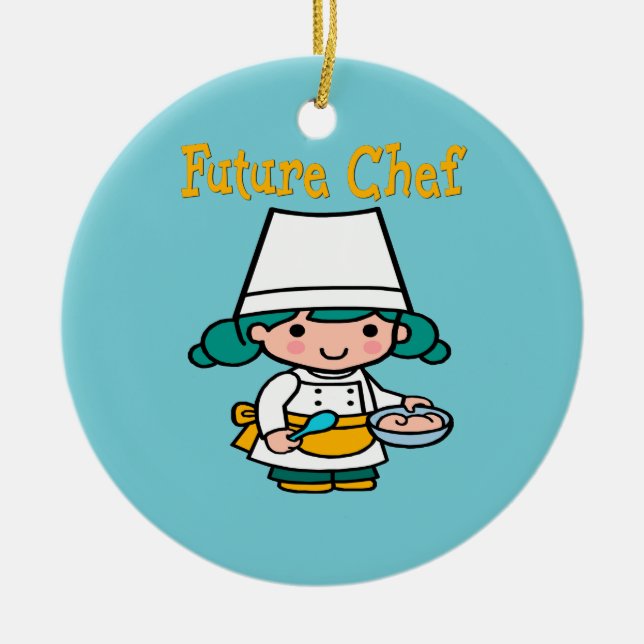 Future Chef When I Grow Up Ceramic Tree Decoration (Front)