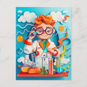 Future Chemist Dream for Kids Holiday Postcard