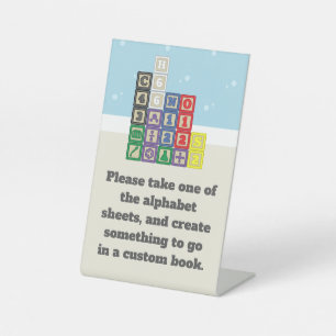 Future Chemist's Blocks Pedestal Sign