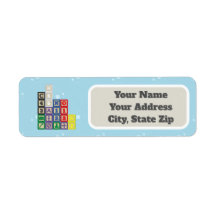 Future Chemist's Blocks Return Address Label