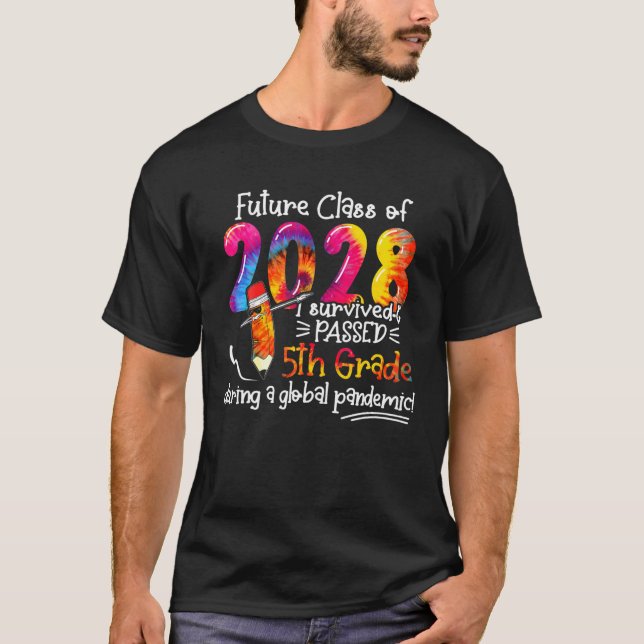 Future Class Of 2028 Back To School Team Fifth Gra T-Shirt (Front)