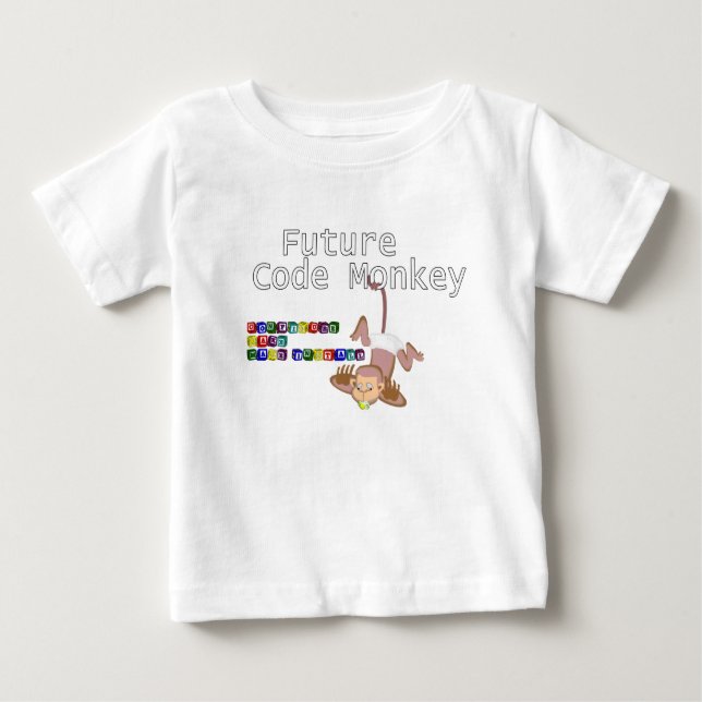 Future Code Monkey Baby T-Shirt (Front)