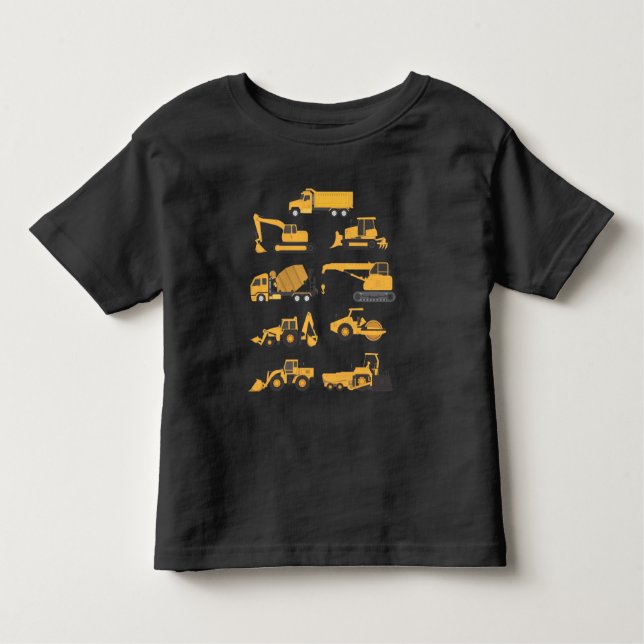 Future Construction Excavator operator Vehicles Toddler T-Shirt (Front)